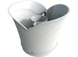 Bama Tulipano Bloempot 5L 34.5X19X30 Cm 4 Stuks Wit