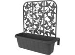 Bama Scatola Pensile Rondine Privacy, 50 Cm, Set Di 2, Antracite