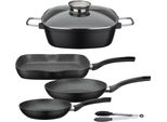 Topf-Set GSW Gourmet Granit, schwarz, Töpfe, Induktion