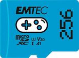 EMTEC Speicherkarte Gaming microSD 256 GB, blau, 256 GB, Speicherkarten