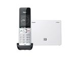 GIGASET Schnurloses DECT-Telefon COMFORT 500A mit IP BASE, schwarz-weiß (silber, schwarz, weiß), Stationärtelefone