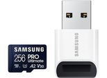 SAMSUNG Speicherkarte PRO Ultimate microSD 128GB, blau, 256 GB, Speicherkarten