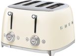 SMEG Toaster TSF03CREU, beige (cremefarben), B:33cm H:20cm T:30cm, Toaster
