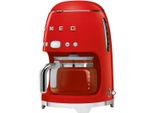 SMEG Filterkaffeemaschine DCF02RDEU, rot, 4 Tasse(n), Kaffeemaschinen