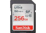 SANDISK Speicherkarte Ultra SDXC, schwarz, 256 GB, Speicherkarten