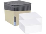 Luftentfeuchter WENKO Modell Cube, beige, B:13cm H:13cm T:13cm, Luftentfeuchter, mit 2 x 500 g Entfeuchter-Blöcken