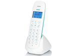 PROFOON Schnurloses DECT-Telefon PDX-300 - DECT-Telefon mit 1 Mobilteil, blau (weiß, blau), Stationärtelefone