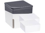 Luftentfeuchter WENKO Modell Cube, weiß, B:16,5cm H:15,7cm T:16,5cm, Luftentfeuchter, mit 2 x 1000 g Entfeuchter-Blöcken