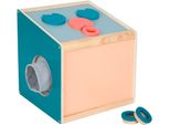 Lernspielzeug SMALL FOOT Sinnes- und Fühlbox „Sensory“, blau, Lernspielzeug, KinderB:26cm H:27cm L:25cm, Holz, Kunststoff, Textil, B:26cm H:27cm L:25cm