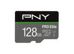 PNY Speicherkarte PRO Elite, schwarz (schwarz, grau), 128 GB, Speicherkarten