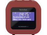 TECHNISAT Uhrenradio TECHNIRADIO 40, rot, B:11cm H:10,5cm T:9cm, Radios