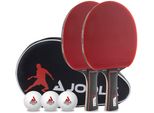 Tischtennisschläger JOOLA Tischtennis-Set Duo Pro, bunt, TischtennisschlägerB:168mm L:283mm T:4mm, B:168mm L:283mm T:4mm