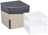 Luftentfeuchter WENKO Modell Cube, beige, B:16,5cm H:15,7cm T:16,5cm, Luftentfeuchter, mit 2 x 1000 g Entfeuchter-Blöcken