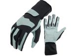 Karthandschuhe PROANTI Gr. M, grau (grau, schwarz), Handschuhe, M, Obermaterial: 50% Nylon, 50% Polyester, Gokart Karthandschuhe