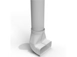 Condotto Piatto Da 222X89 Mm A Ø 150 Mm, Deviatore, Tubo Tondo Lungo 100 Cm
