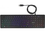 Delock - Tastatur - Hintergrundbeleuchtung - Usb - Qwertz - Deutsch - Schwarz - Retail (12625)