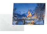 Sigel DS097 25 Sigel Weihnachtskarten Bavarian Christmas Din A6