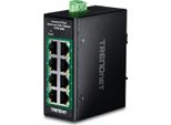 Trendnet TI-PELC80 Trendnet 8-Port Industrial Fast Ethern. Poe+ Din-Rail Switch