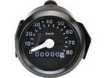 Tachimetro Tachimetro 60Mm (80Km/H) Nero Hercules Prima 2 3 4 5 Optima Ciclomotore Ciclomotore