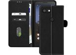 Avizar, Custodia In Ecopelle Con Funzione Di Supporto Per Google Pixel 3A, Nero