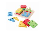Bigjigs Baby Mettere Le Forme Colorate Sulle Barrette