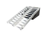 Worhan Alluminio 4000Kg Rampa Per Carichi Pesanti (Coppia) Rampa Di Carico Piattaforma Di Estrema Rigidità Auto Veicolo Atv Moto Trattore Terna HR6