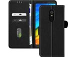 Avizar, Custodia In Pelle Finta Con Funzione Di Supporto Per Xiaomi Redmi 5, Nero