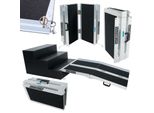 Worhan® Rampa Per Sedie A Rotelle 122 Cm Pieghevole 272 Kg Rampa Mobile In Alluminio Antiscivolo Per Sedie A Rotelle Ampia Scelta 1,22 M R4J