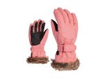 Skihandschuhe ZIENER LIM, Kinder, Gr. 4,5, rosa, Kunstfaser, Handschuhe