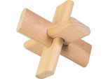 Goki HS005 Puzzle, La Croce, Naturale (1 Pezzo)