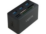 Logilink Usb 3.0 Hub With All-In-One Card Reader - Hub - 3 X Superspeed Usb 3.0 - Desktop (CR0042)
