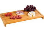 Kesper Piastra Di Copertura In Bambù - 54 X 28 X 4,3 Cm - Tagliere E Piastra Di Copertura Con Scanalatura Per Il Succo - Ideale Per Piani Di Cottura In Ceramica E A Induzione - 5859013