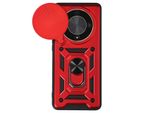 Mayaxess, Custodia Protettiva Per Honor Magic 6 Lite 5G Anello Porta Fotocamera, Rosso