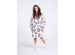 Coperta Con Cappuccio Noxxiez Xl Design Panda 100% Poliestere Extra Large Xl
