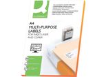 Q-Connect® KF10656 Etichette Inkjet+Laser+Copia - 105,0X42,3 Mm, Bianco, 1400 Pezzi/100