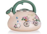 Banquet Teiera Smaltata Fischiante Romantic Ride 3 L