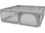 Parco Giochi Per Bambini, Materiale Leggero, Area Giochi Sicura, Grigio Chiaro150180