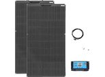 Kit Pannello Solare Flessibile, Capacità 100W, Efficienza 24%, Kit 12V 24V 200W