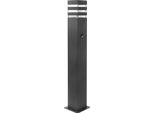 Lampada Pir Da Esterno 74Cm 1Xe27 Grafite, Sensore Di Movimento E Crepuscolare Teksas 317650 Polux