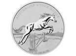 Moneta D'argento Da 1 Oncia Australia Stock Horse 2015 Argento 9999 Da Collezione