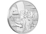 Moneta D'argento Da 1 Oncia Simpsons Marge & Maggie Simpson 2021 Argento 9999 Da Collezione