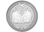 Moneta D'argento Da 1 Oncia Ottifant Proboscis 2024 Argento 999 Da Collezione