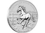 Moneta D'argento Da 1 Oz Australia Stock Horse 2014 D'argento 999 Da Collezione