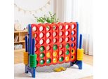 Costway Enorme Set Di Gioco 4-In-A-Row Con 42 Anelli Jumbo E Cursore Per Il Riavvio Rapido, Gioco 4-In-A-Row Grande