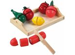 Vassoio Di Legno Con Frutta E Verdura