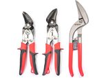 Set Di Forbici Professionali Per Tetti E Idraulici 2 X Ideal + 1 X Pelikan