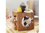 Finebuy Tavolino In Legno Massiccio Sheesham 35X35X35 Cm Cubo Tavolino Da Soggiorno Tavolino Portaoggetti Moderno Tavolino In Legno A Forma Di Cubo Quadrato