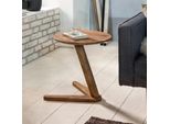 Finebuy Tavolino In Legno Massiccio Sheesham Design Tavolo Da Soggiorno 45 X 45 Cm Comodino Rotondo Alto 50 Cm Legno Naturale Stile Country