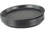 10 Pezzi Vassoio Per Pizza Rotondo In Metallo Blu Ø 30 Cm Qualità Professionale Pesante