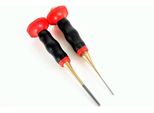 Rennsteig Set Di Punzoni 2 Pezzi Con Protezione Per La Mano 2-4 Mm Scalpello Punzone Centrale Driver